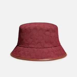 Coach Signature Jacquard Bucket Hat in Crimson COACH Signature Jacquard Bucket Hat In | Mercari main image 2
